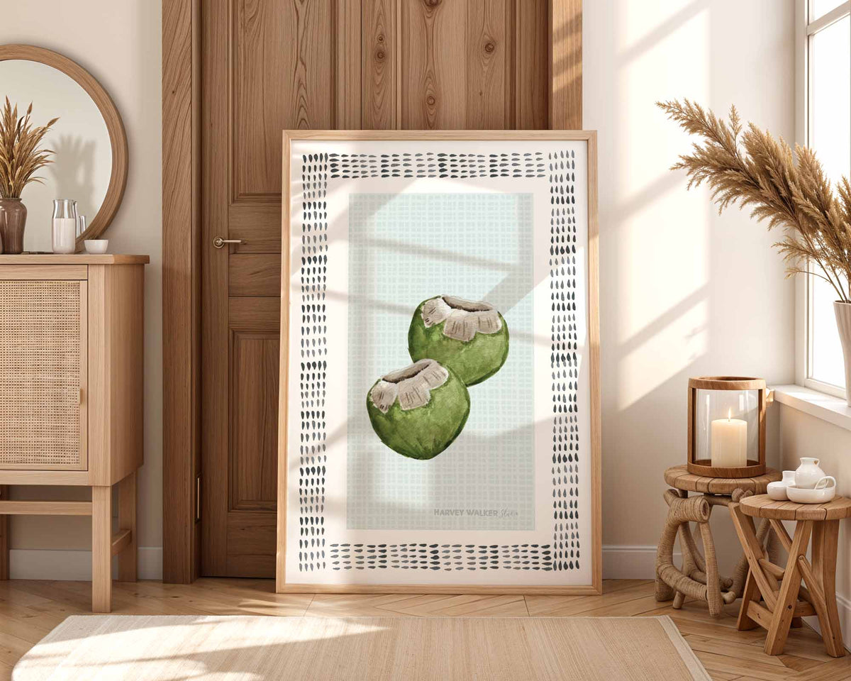 BUNGALOW SEAFOAM COCONUTS - Fine Art Print