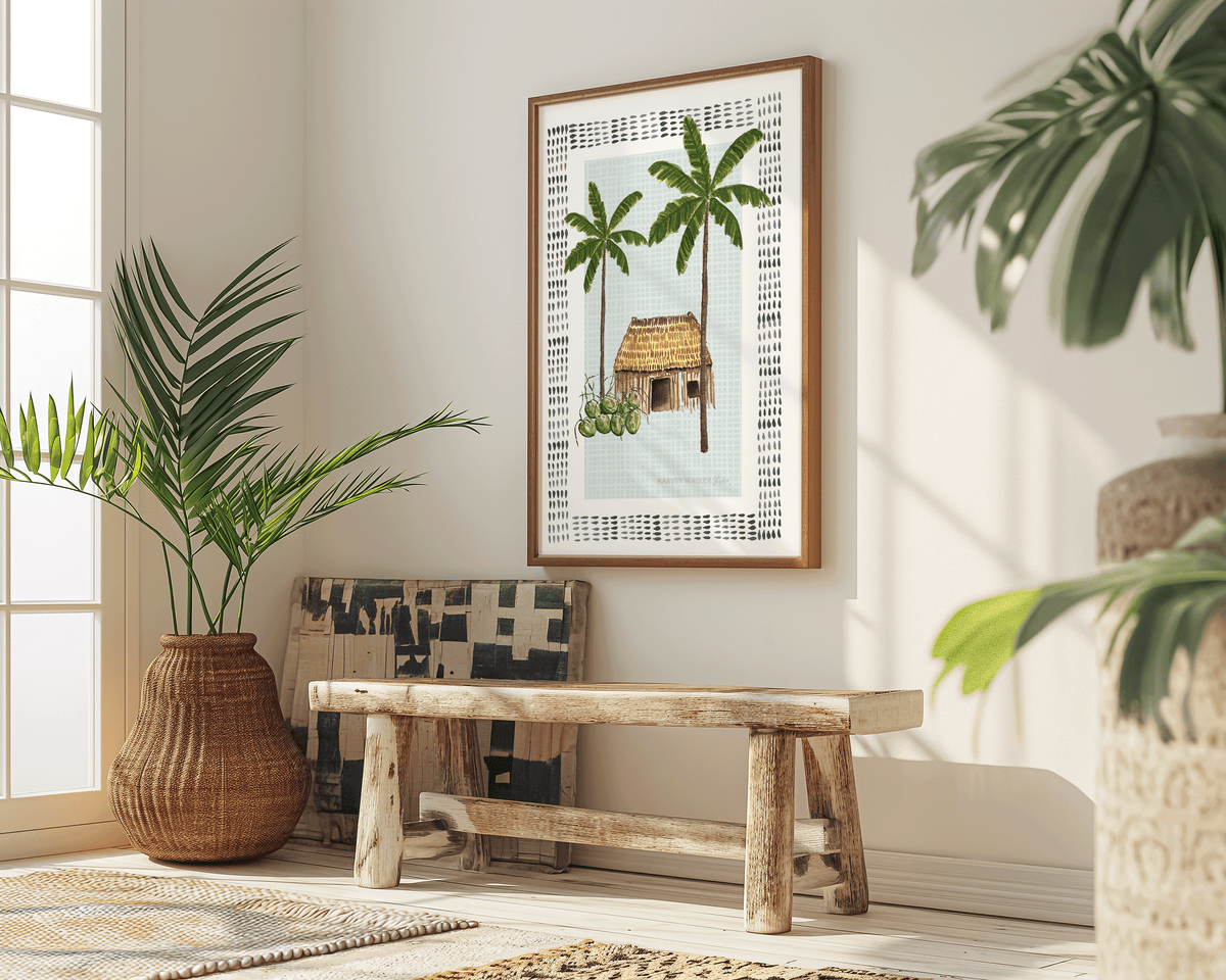 BUNGALOW SEAFOAM SHACK - Fine Art Print