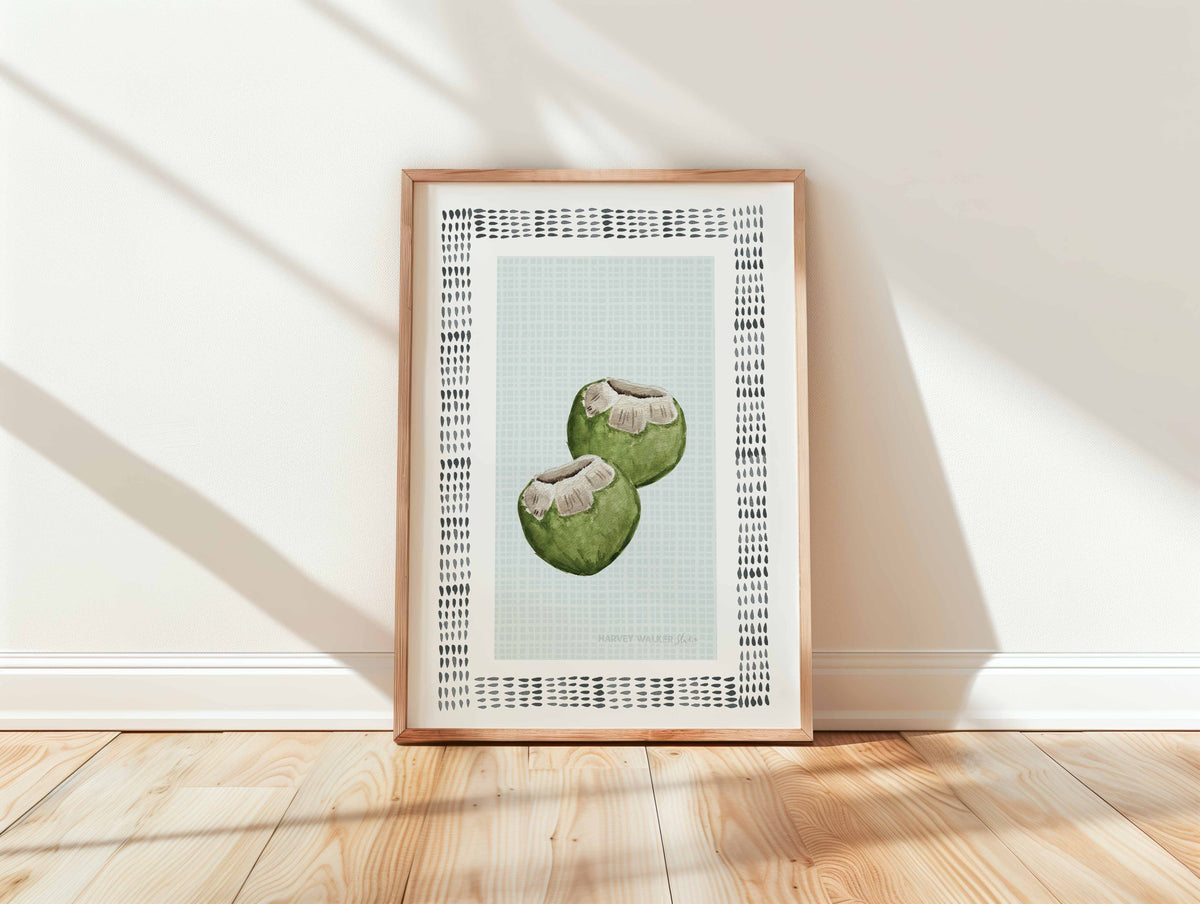 BUNGALOW SEAFOAM COCONUTS - Fine Art Print