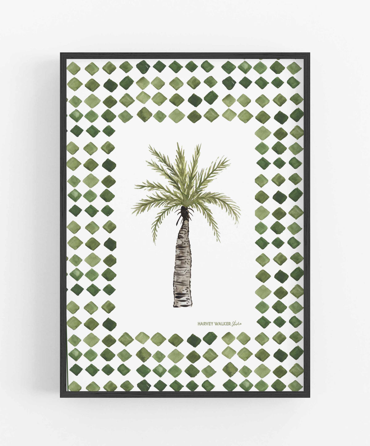 DATE PALM CHECK - Fine Art Print