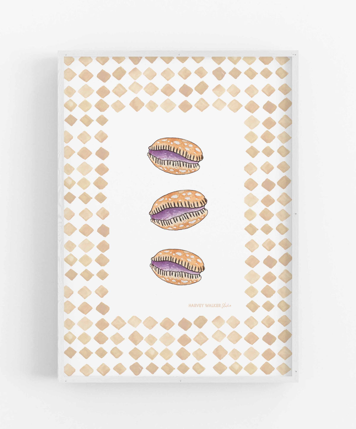 LEOPARD SHELL CHECK - Fine Art Print