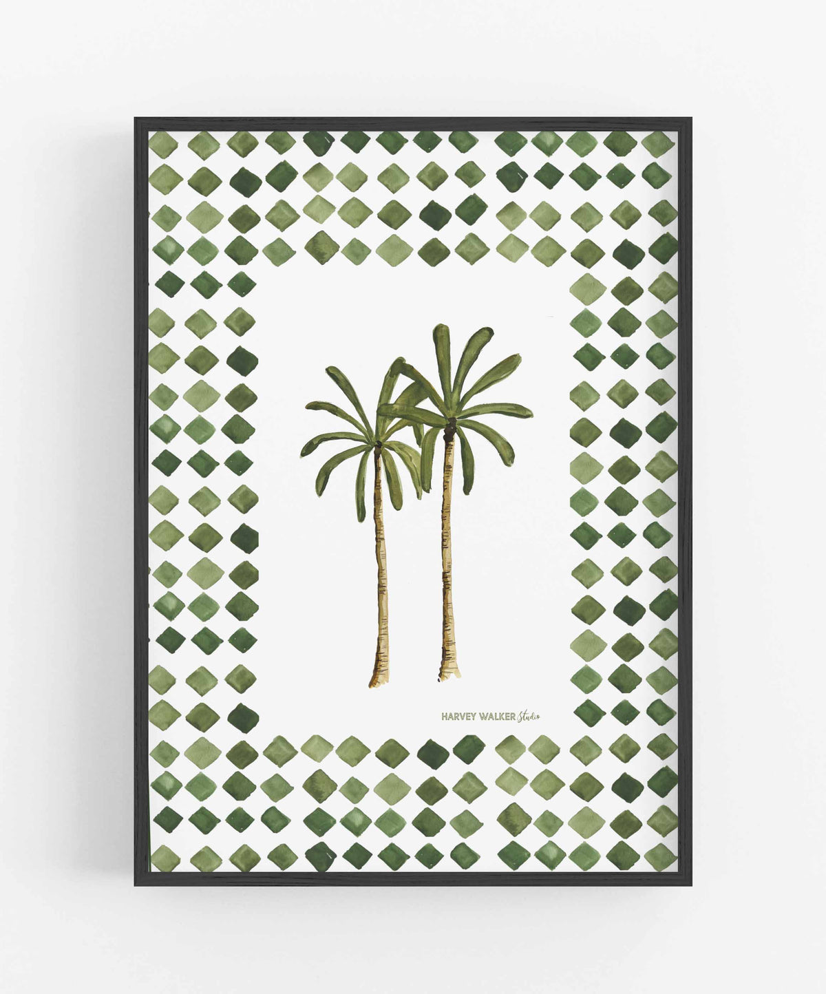 MONTGOMERY PALM CHECK - Fine Art Print