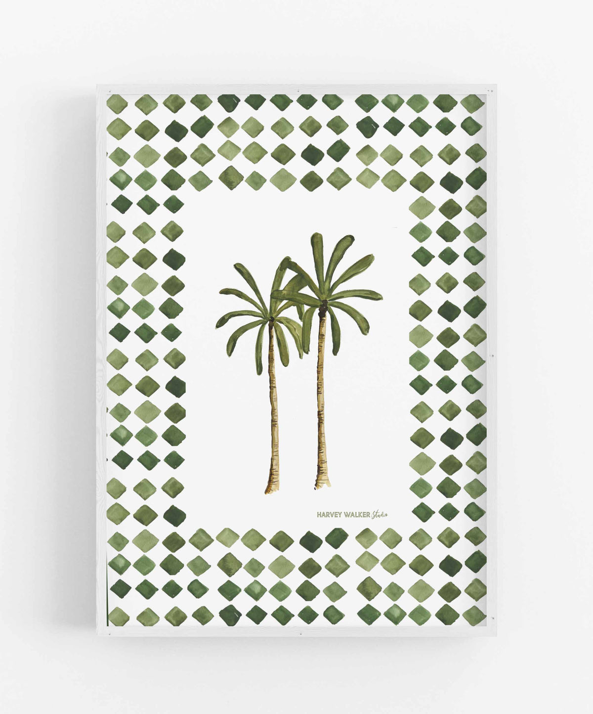 MONTGOMERY PALM CHECK - Fine Art Print