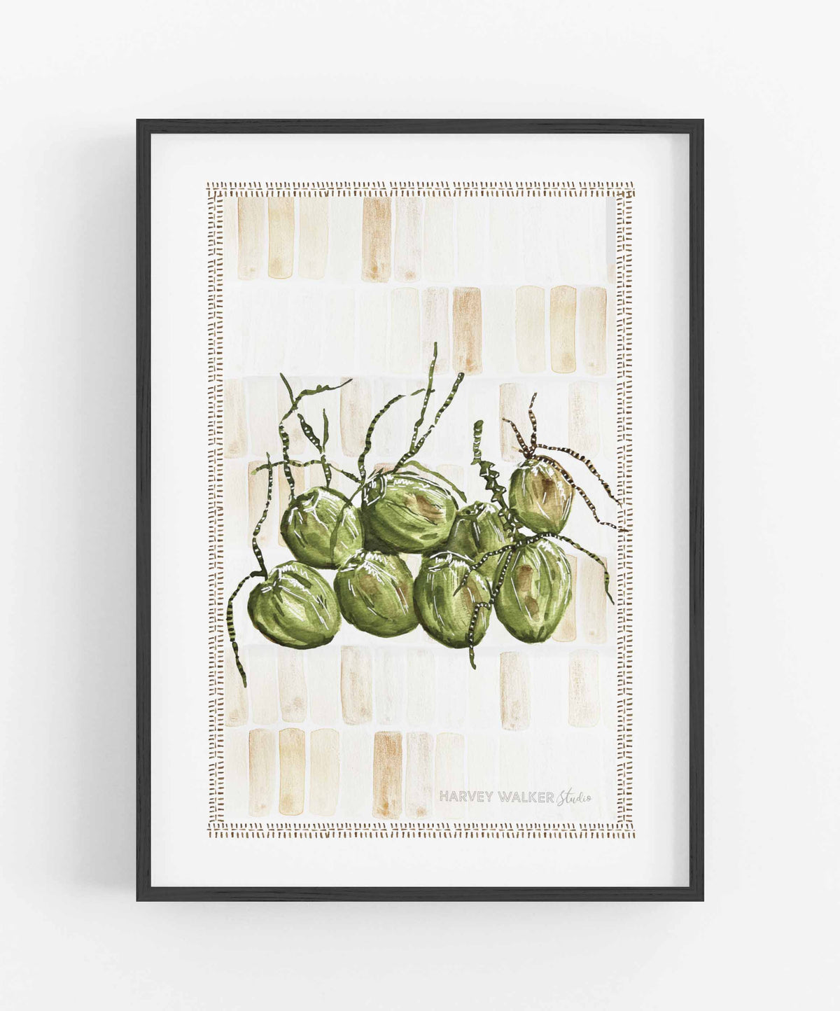 ZELLIGE ISLAND COCONUTS- Fine Art Print