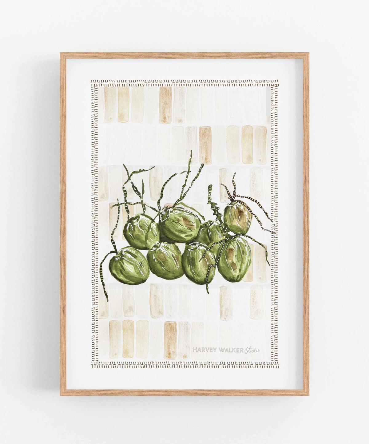 ZELLIGE ISLAND COCONUTS- Fine Art Print