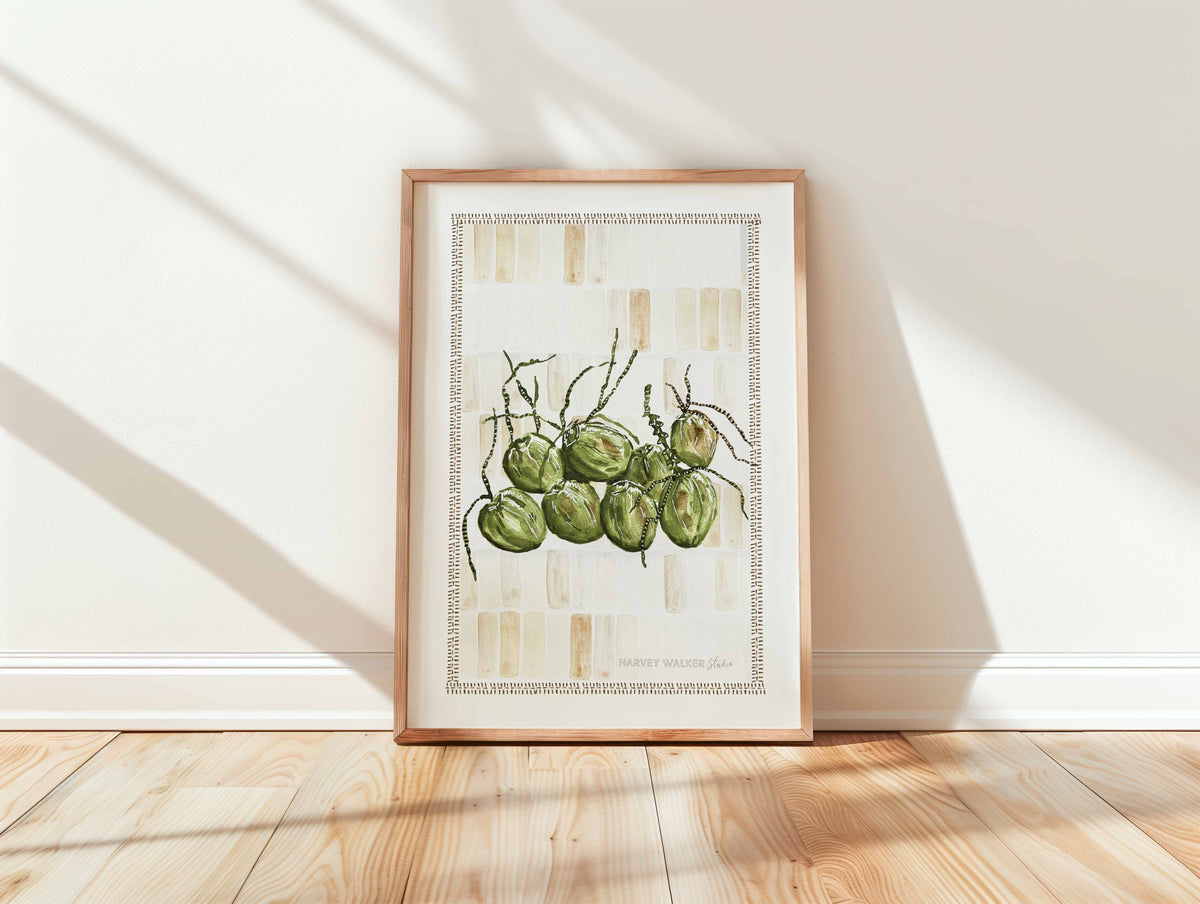 ZELLIGE ISLAND COCONUTS- Fine Art Print