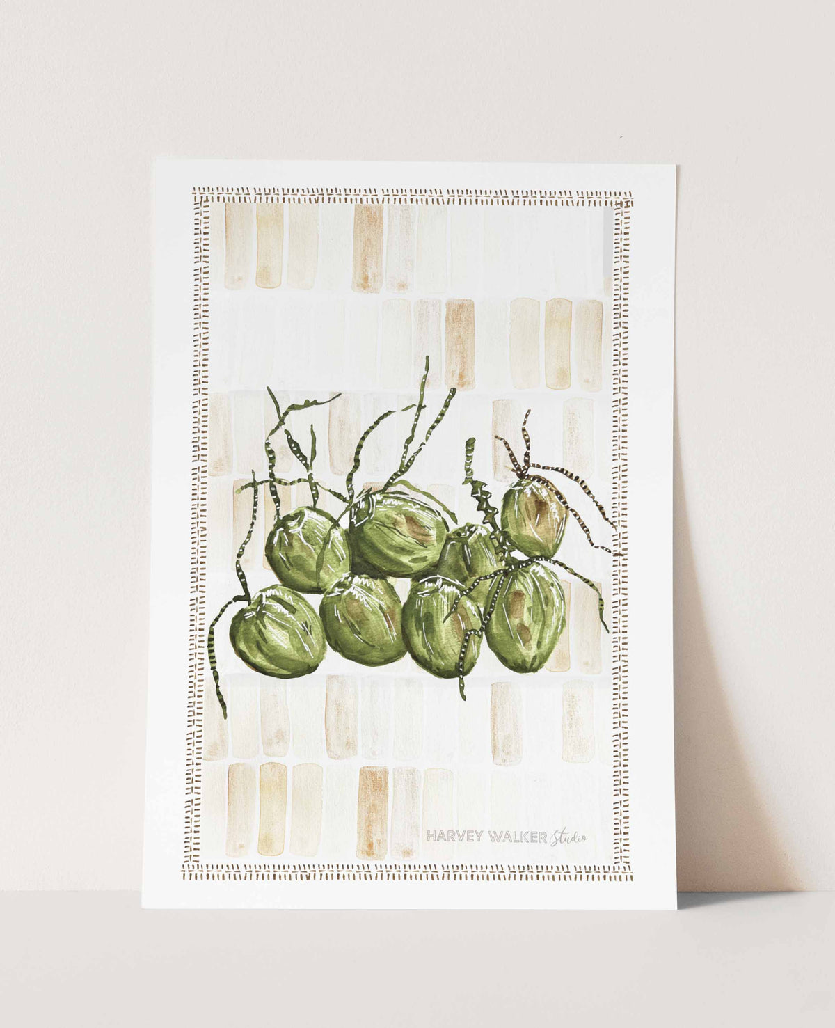 ZELLIGE ISLAND COCONUTS- Fine Art Print