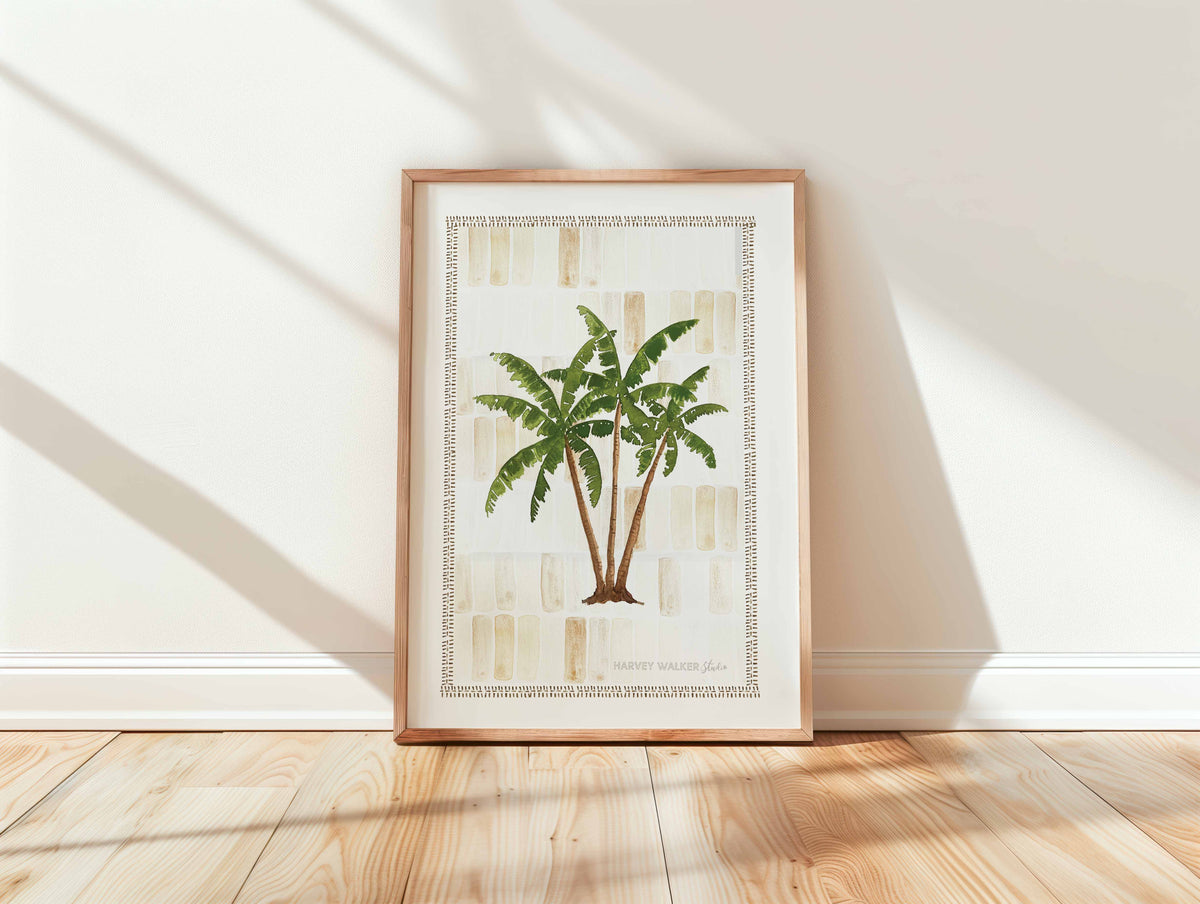 ZELLIGE ISLAND PALM - Fine Art Print