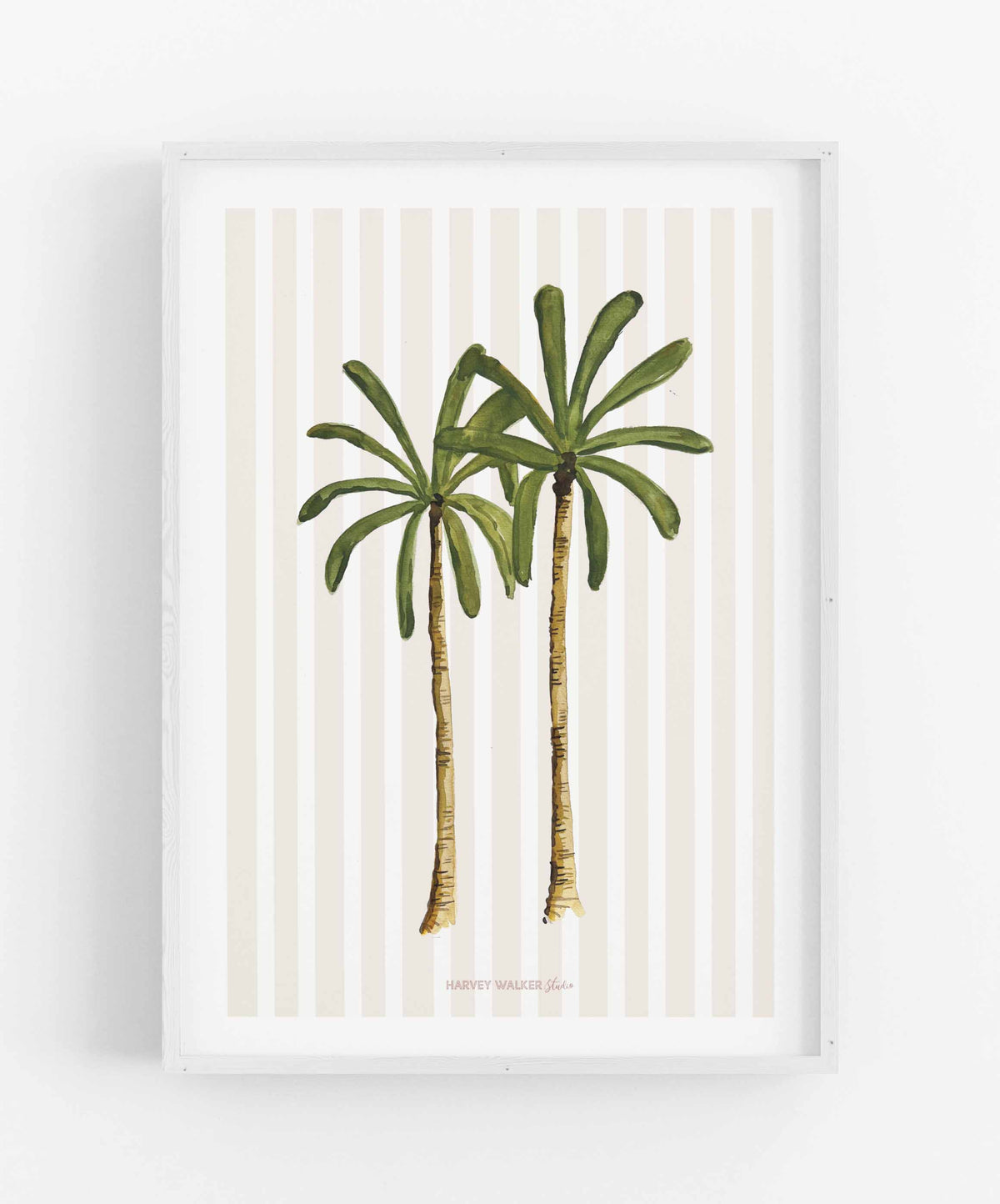 PALM PAIR STRIPE - Fine Art Print