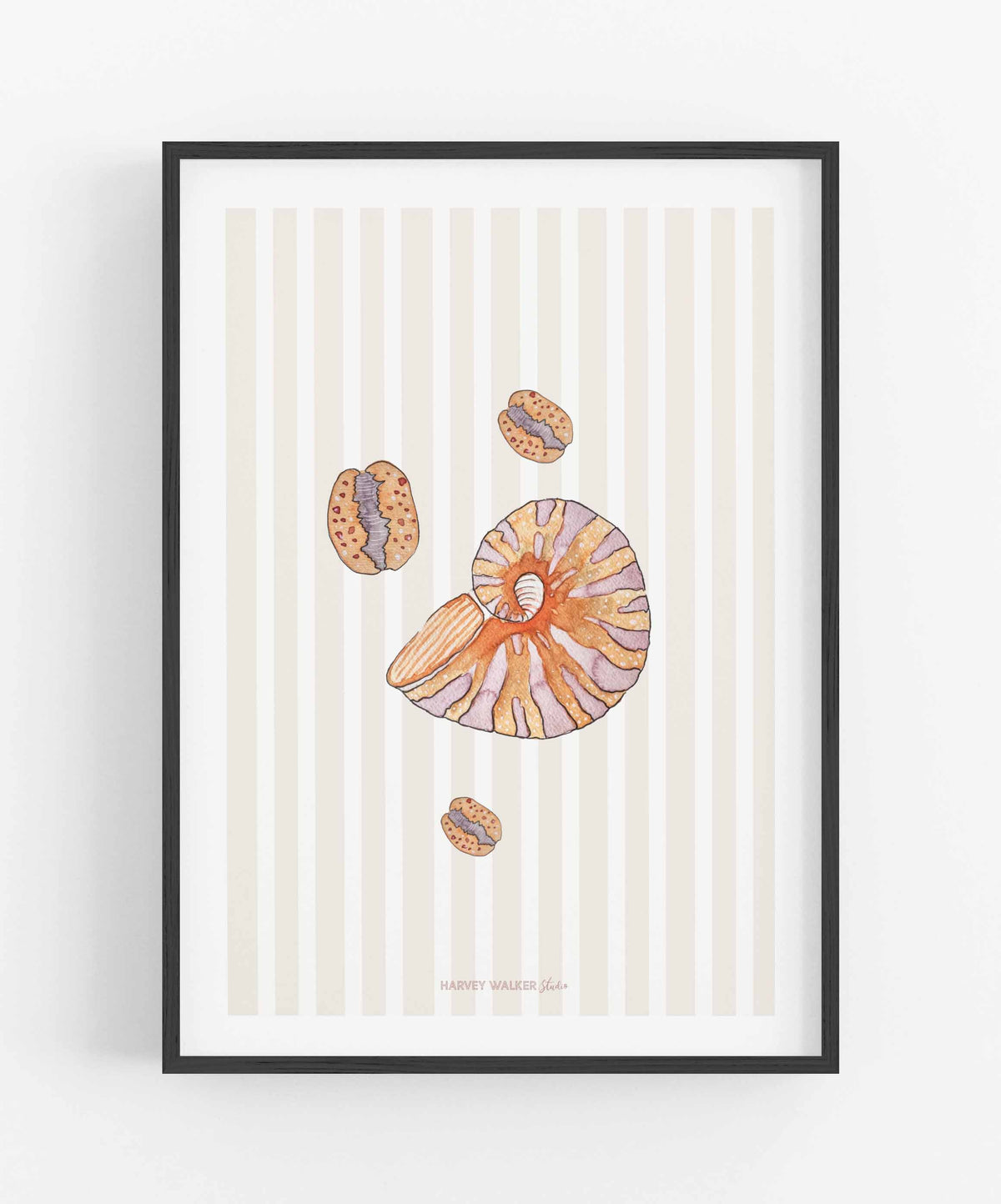 SHELL BUNDLE STRIPE - Fine Art Print